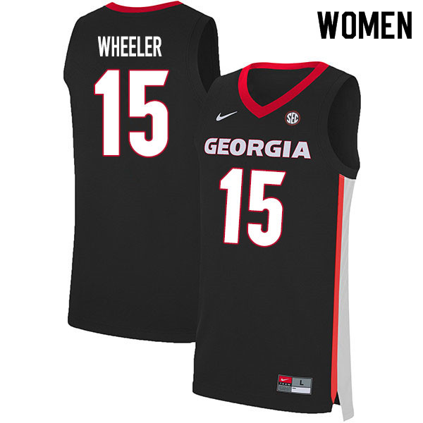 2020 Women #15 Sahvir Wheeler Georgia Bulldogs College Basketball Jerseys Sale-Black